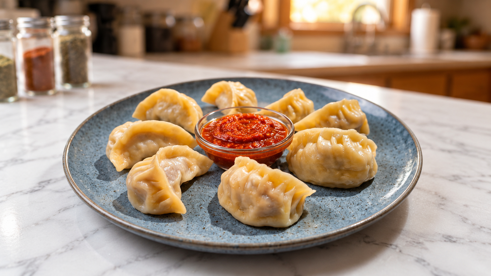 Homemade Chili & Garlic Dumpling Dipping Sauce